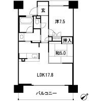 Floor: 2LDK, occupied area: 66.83 sq m, Price: 22.1 million yen