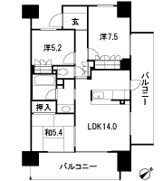 Floor: 3LDK, occupied area: 72.08 sq m, Price: 26.2 million yen
