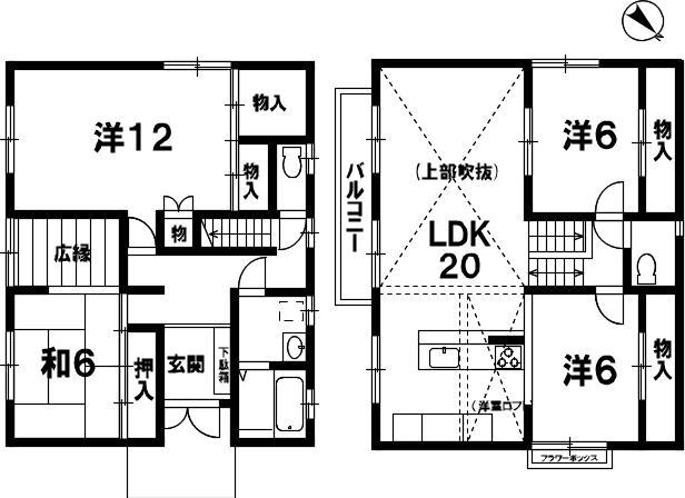 Floor plan. 34,800,000 yen, 4LDK, Land area 199.9 sq m , Floor plan of the bright living room in the building area 130.83 sq m 2 floor