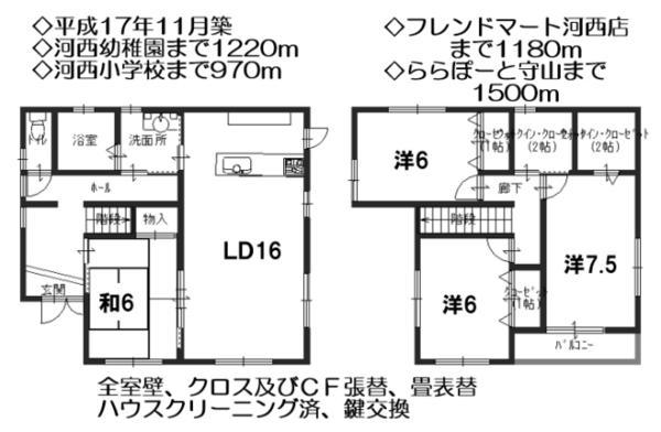 Floor plan. 25,300,000 yen, 4LDK+S, Land area 185.13 sq m , Building area 104.33 sq m