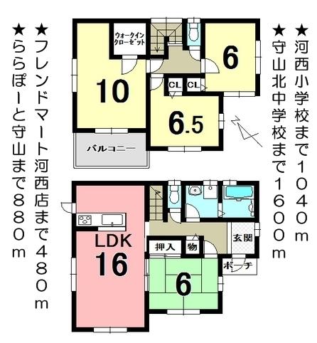 Floor plan. 31,800,000 yen, 4LDK+S, Land area 601.62 sq m , Building area 105.99 sq m