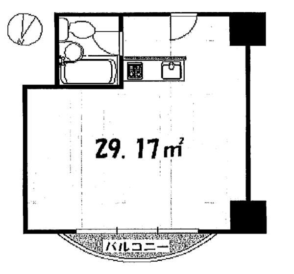 Floor plan. Price 1.9 million yen, Occupied area 29.17 sq m , Balcony area 2.54 sq m