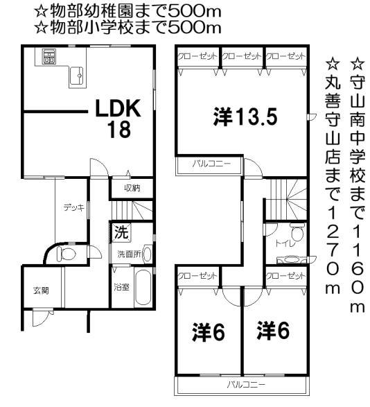 Floor plan. 24,800,000 yen, 3LDK, Land area 135.02 sq m , Building area 123.91 sq m
