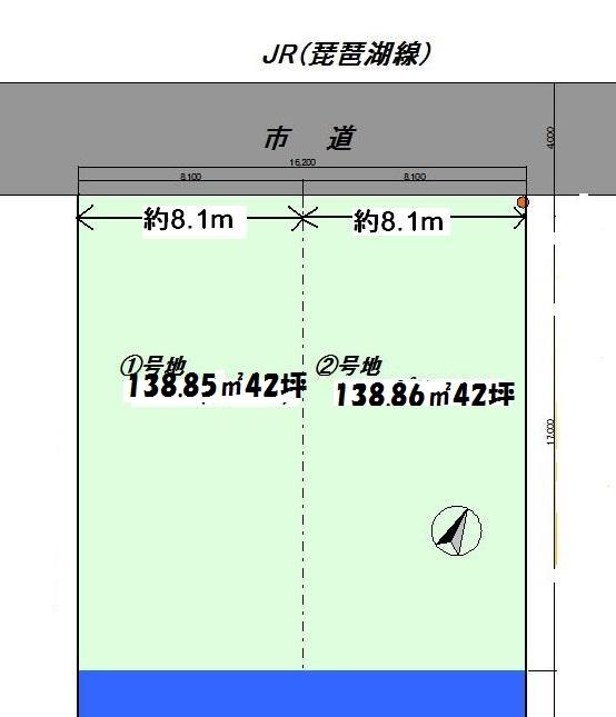 Compartment figure. Land price 16.8 million yen, Land area 138.85 sq m