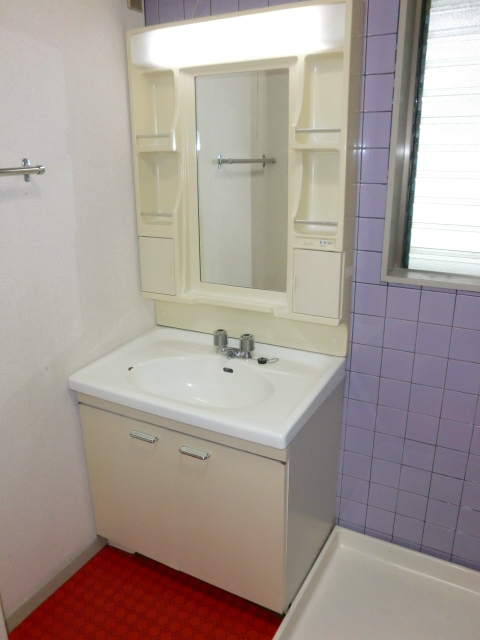Washroom. With a large washbasin
