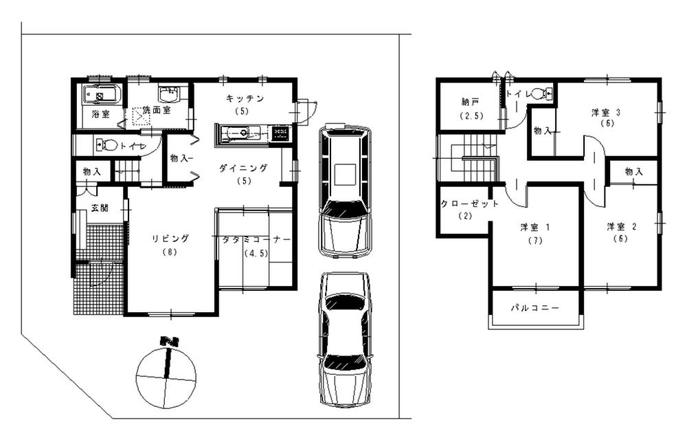 Floor plan. 28.8 million yen, 4LDK, Land area 172.09 sq m , Building area 110.54 sq m