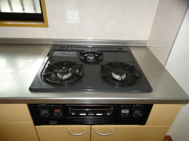 Kitchen. 3-neck gas stove with grill kitchen