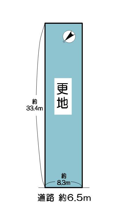 Compartment figure. Land price 26.5 million yen, Land area 279 sq m