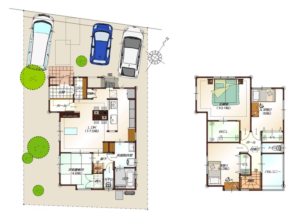 Floor plan. Kitasato to elementary school 80m