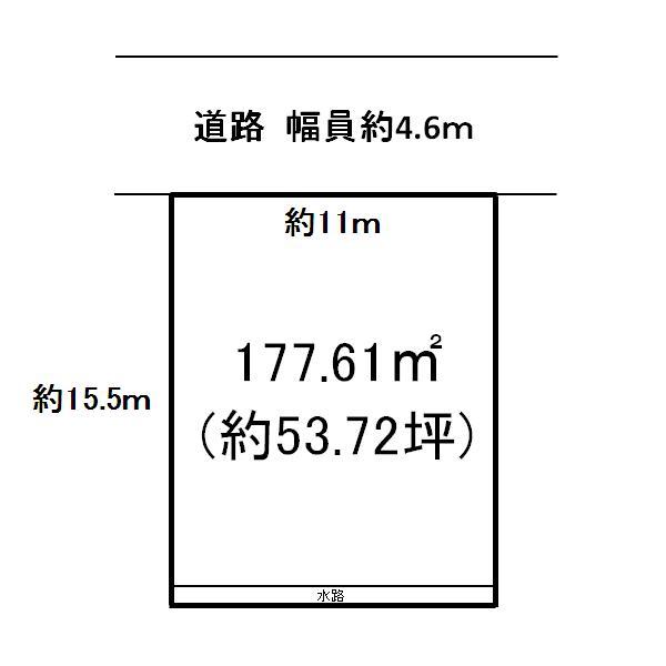 Compartment figure. Land price 12.2 million yen, Land area 177.61 sq m