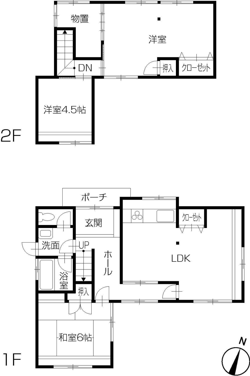 Floor plan. 16.8 million yen, 3LDK, Land area 166.51 sq m , Building area 82.37 sq m