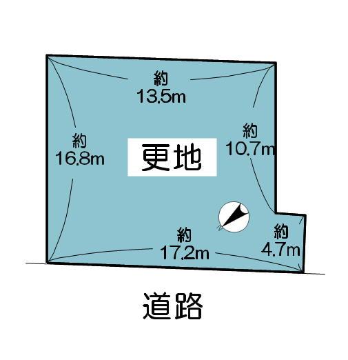 Compartment figure. Land price 9.8 million yen, Land area 231.4 sq m