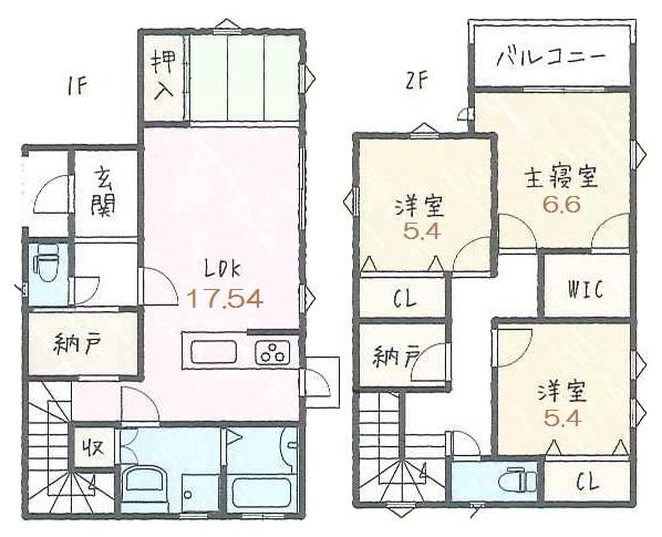 Floor plan. 25,800,000 yen, 3LDK + S (storeroom), Land area 133.44 sq m , Building area 106.25 sq m