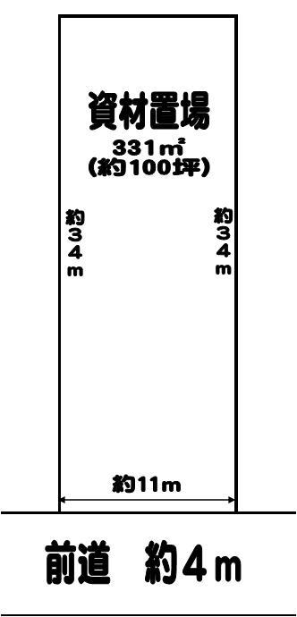 Compartment figure. Land price 4 million yen, Land area 331 sq m