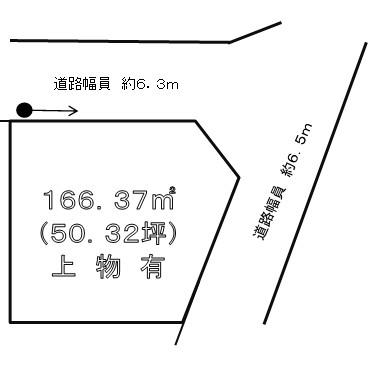 Compartment figure. Land price 28.5 million yen, Land area 166.37 sq m