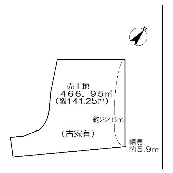 Compartment figure. Land price 29,990,000 yen, Land area 466.95 sq m