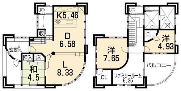 Floor plan. 28,900,000 yen, 4LDK+S, Land area 175.05 sq m , Building area 115.88 sq m