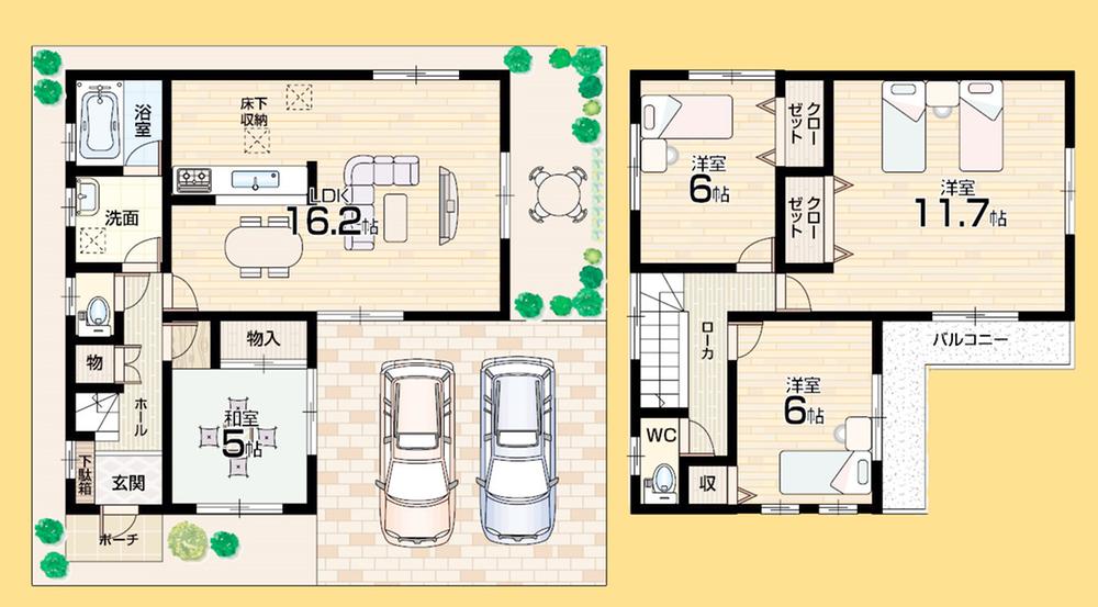Floor plan. (No. 3 locations), Price 15.8 million yen, 4LDK, Land area 169.45 sq m , Building area 100.84 sq m