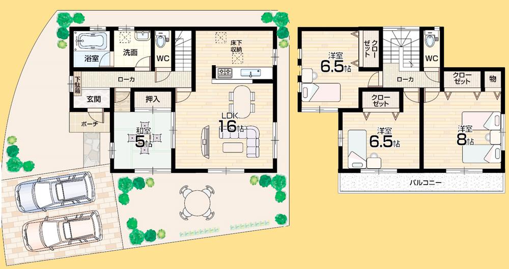 Floor plan. (No. 4 locations), Price 15.5 million yen, 4LDK, Land area 166.03 sq m , Building area 98.01 sq m