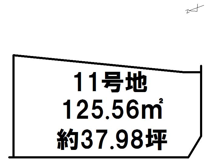 Compartment figure. Land price 14,443,000 yen, Land area 125.56 sq m