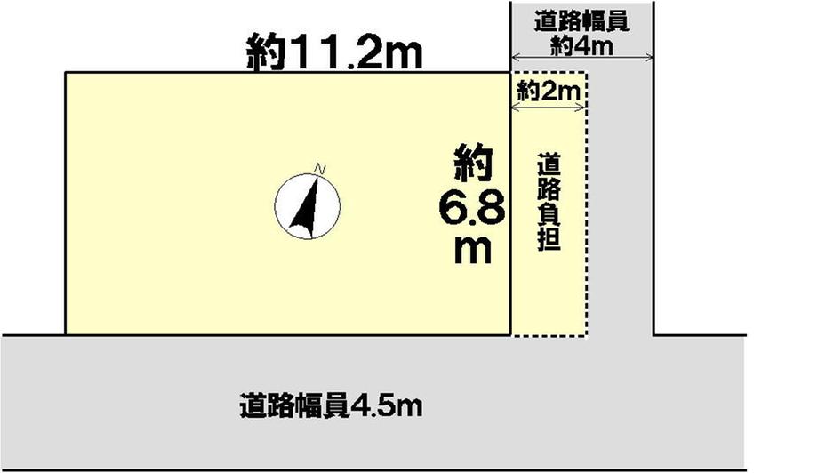 Compartment figure. Land price 8.88 million yen, Land area 86.72 sq m
