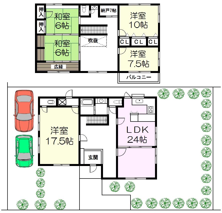 Floor plan. 38,500,000 yen, 5LDK + S (storeroom), Land area 392.32 sq m , Building area 211.44 sq m