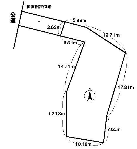 Compartment figure. Land price 5.8 million yen, Land area 337.18 sq m