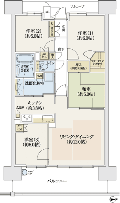 Floor: 4LDK, occupied area: 80.36 sq m, Price: TBD