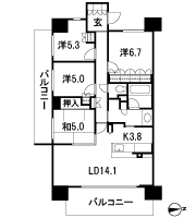 Floor: 4LDK, occupied area: 90.72 sq m, Price: TBD