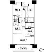 Floor: 2LDK + F, the area occupied: 70.29 sq m, Price: TBD