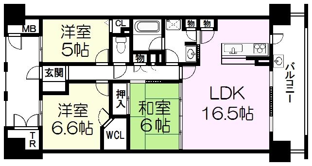 Floor plan. 3LDK, Price 23.5 million yen, Footprint 78.3 sq m , Balcony area 14 sq m