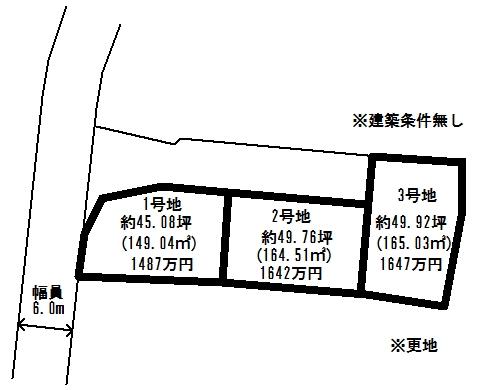 Compartment figure. Land price 14,870,000 yen, Land area 149.04 sq m