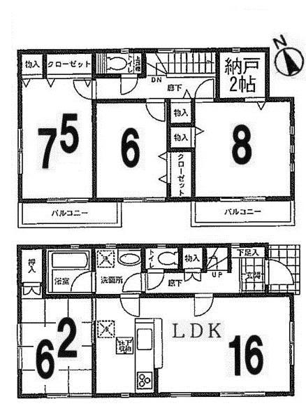 Floor plan. (No. 2 locations), Price 20,900,000 yen, 4LDK, Land area 130.98 sq m , Building area 103.27 sq m