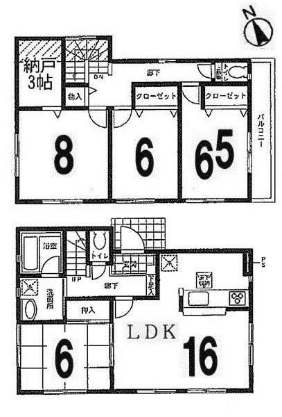 Floor plan. (No. 3 locations), Price 20,900,000 yen, 4LDK, Land area 130.94 sq m , Building area 102.87 sq m