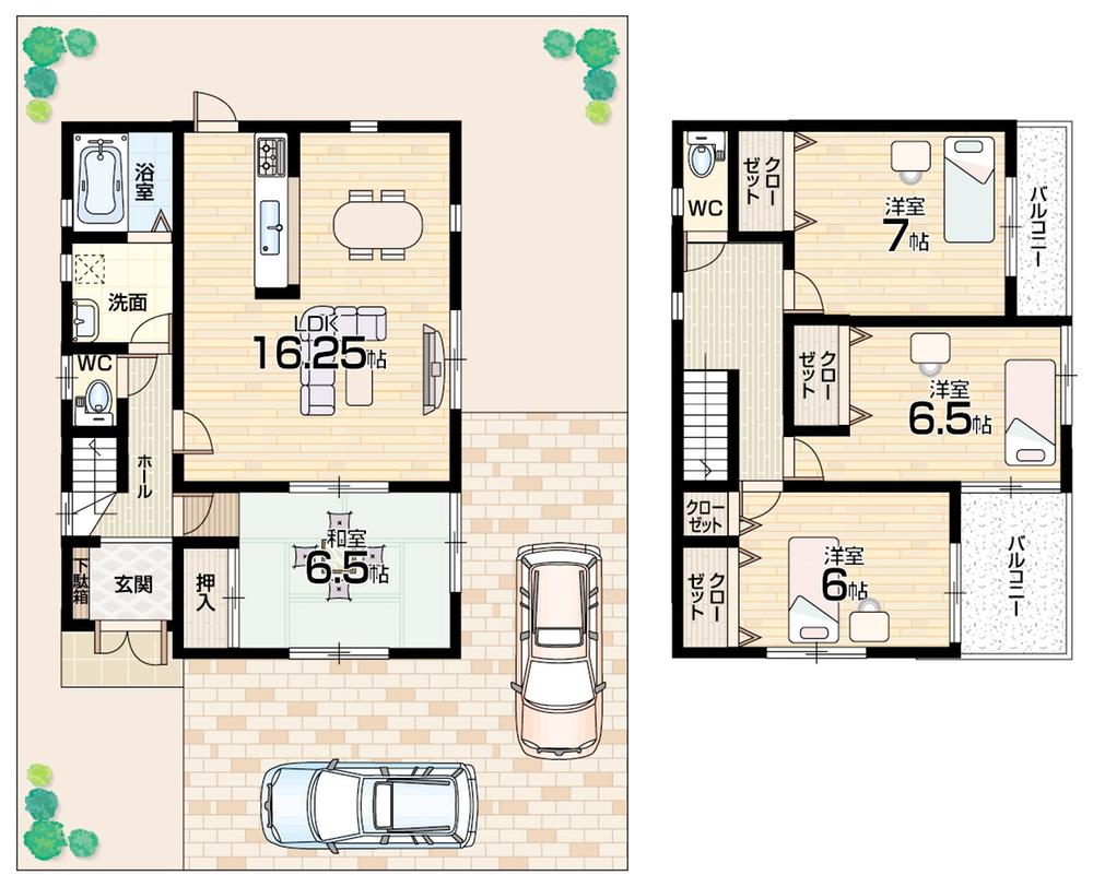 Floor plan. (No. 3 locations), Price 22,800,000 yen, 4LDK, Land area 151.5 sq m , Building area 99.22 sq m