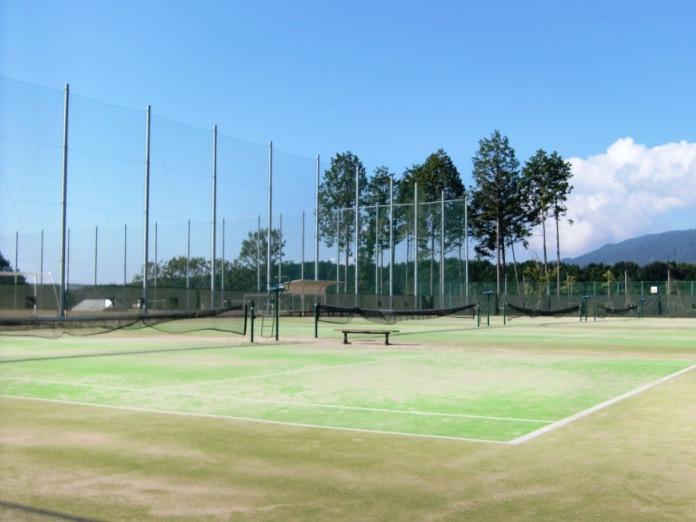 Other local. Full-scale tennis court of artificial turf (in the Ika-standing park)