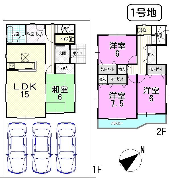 Floor plan. 20,900,000 yen, 4LDK, Land area 130.98 sq m , Building area 99.22 sq m