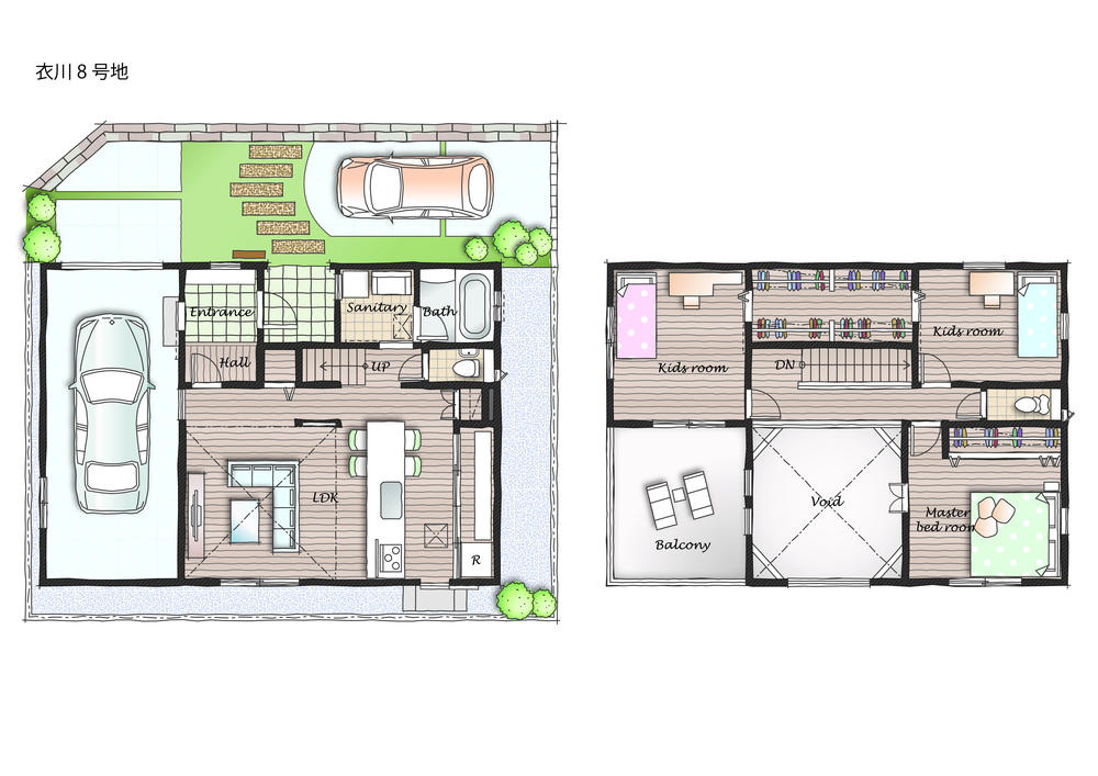 Floor plan. (No. 8 locations), Price 32,940,000 yen, 3LDK, Land area 134.18 sq m , Building area 101.02 sq m