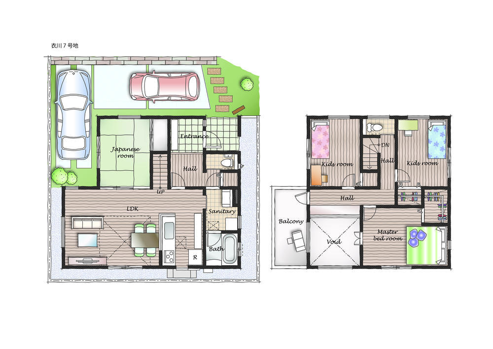 Floor plan. (No. 7 locations), Price 29,946,000 yen, 4LDK, Land area 124.25 sq m , Building area 109.43 sq m