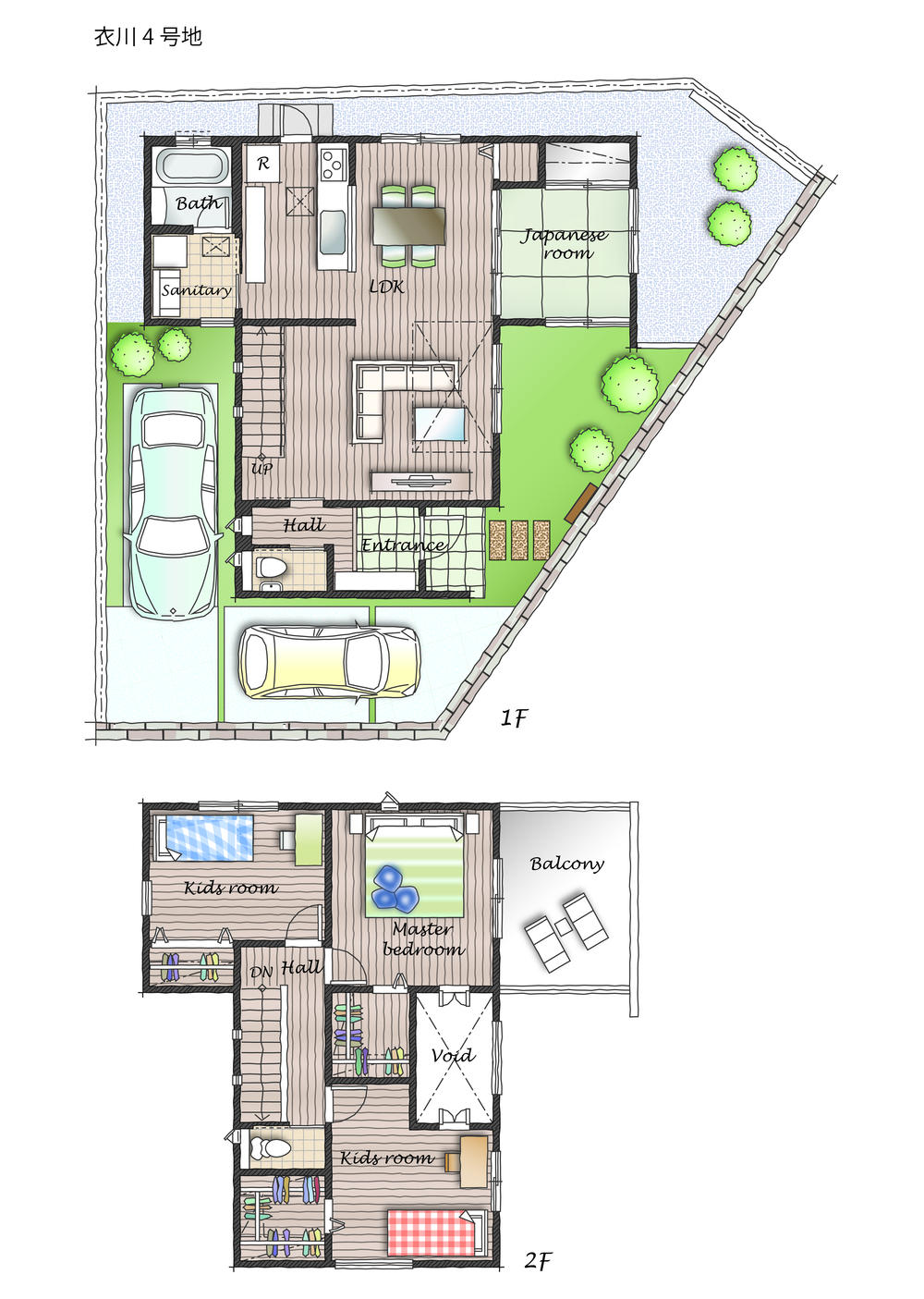 Floor plan. (No. 4 locations), Price 30,215,000 yen, 4LDK, Land area 139.74 sq m , Building area 109.77 sq m