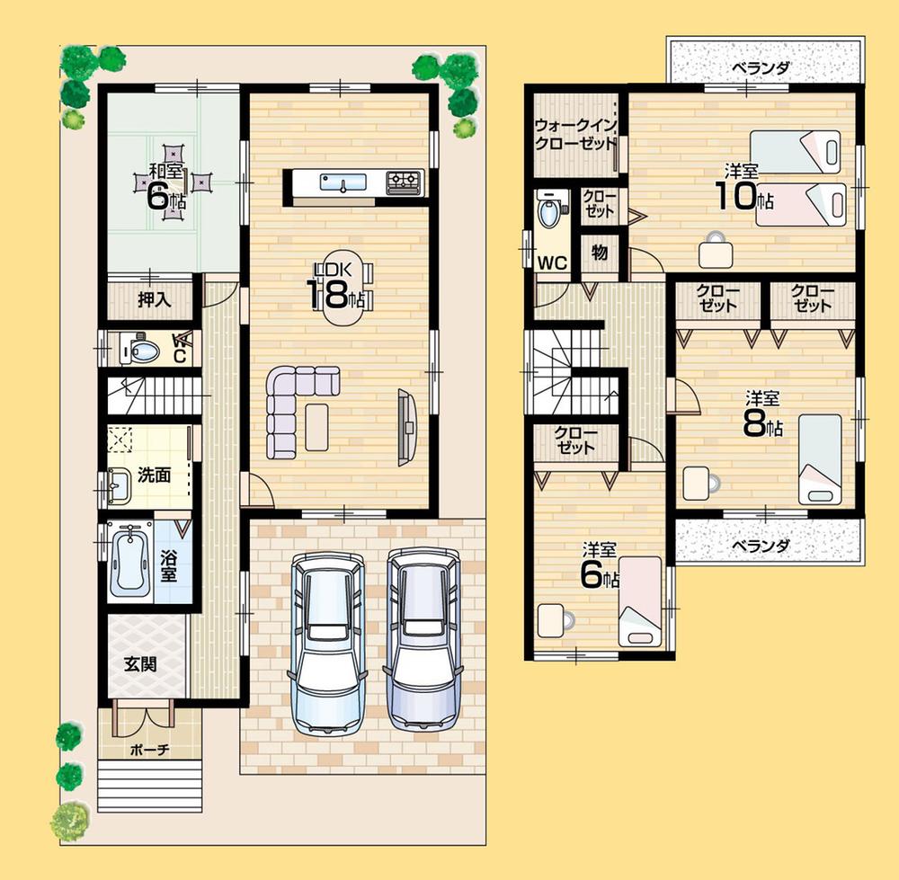 Floor plan. (No. 4 locations), Price 21.9 million yen, 4LDK, Land area 149.54 sq m , Building area 119.07 sq m