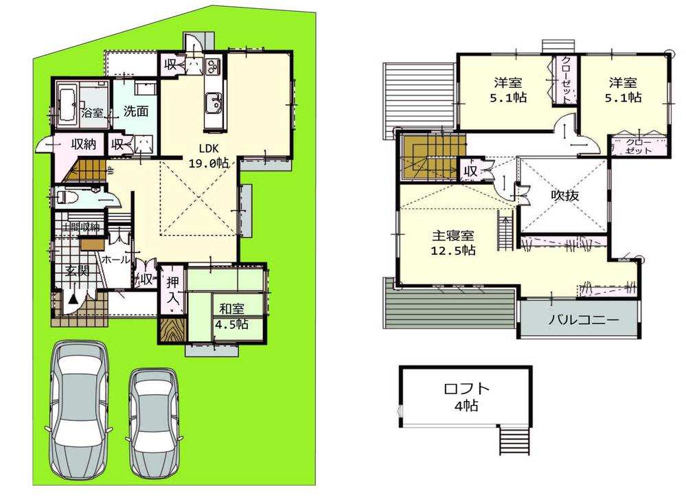 Floor plan. (No. 2 locations), Price 23,649,000 yen, 4LDK, Land area 163.23 sq m , Building area 111.78 sq m