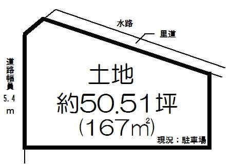 Compartment figure. Land price 29,800,000 yen, Land area 167 sq m