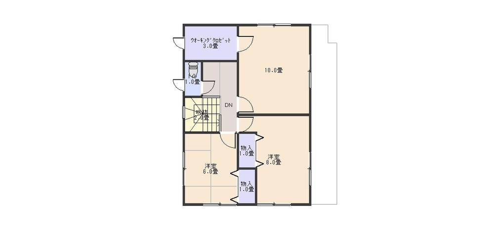 Floor plan. 8 million yen, 3LDK + S (storeroom), Land area 366.91 sq m , Building area 114.45 sq m 2F