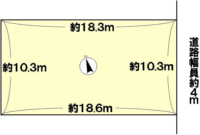 Compartment figure. Land price 20,300,000 yen, Land area 188.35 sq m