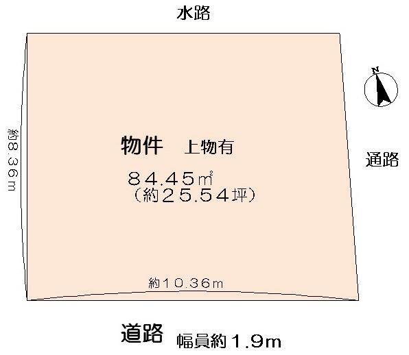 Compartment figure. Land price 8.7 million yen, Land area 84.45 sq m