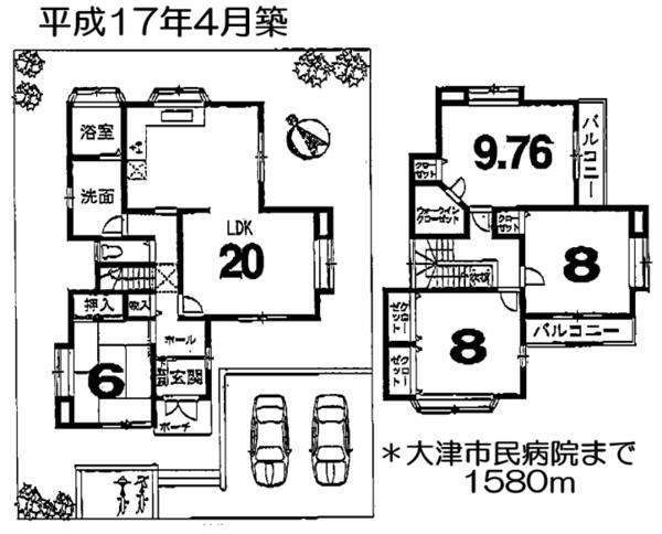 Floor plan. 28.5 million yen, 4LDK+S, Land area 170.54 sq m , Building area 117.85 sq m