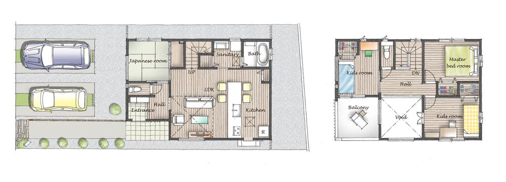 Floor plan. (No. 2 locations), Price 33,415,000 yen, 4LDK, Land area 146.51 sq m , Building area 97.75 sq m