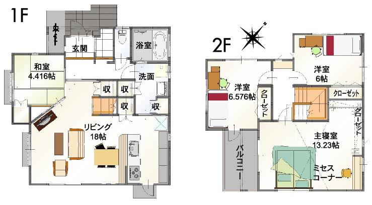 Floor plan. (20-2 No. land), Price 33,566,000 yen, 4LDK, Land area 170.56 sq m , Building area 111.79 sq m