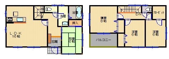 Floor plan. (No. 2 locations), Price 20.8 million yen, 4LDK, Land area 121.54 sq m , Building area 105.15 sq m